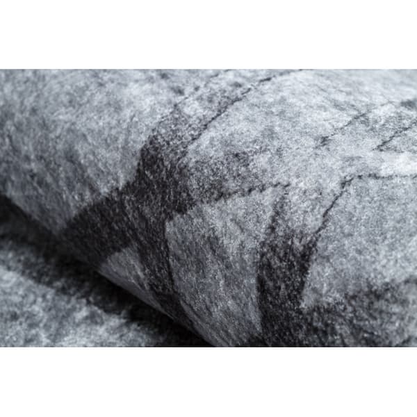 MIRO 51805.803 matto geometrinen, säleikkö liukumaton - harmaa, 140x190 cm