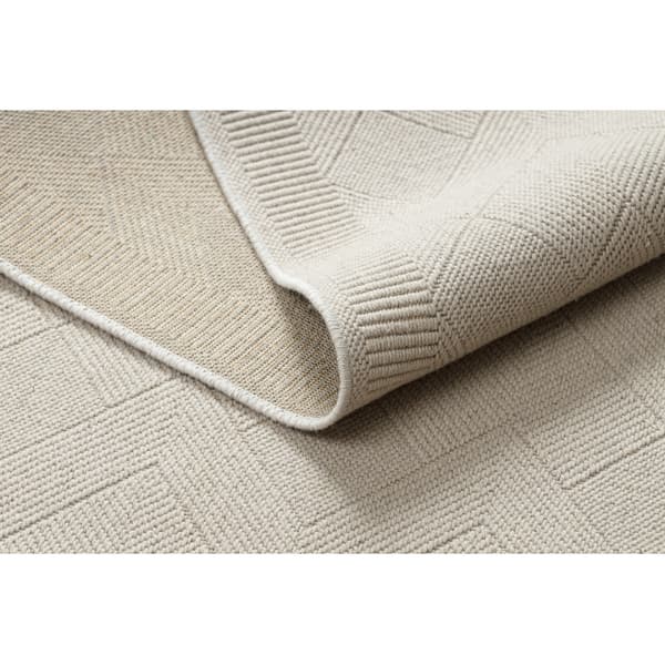 Villamatto VILLA 7636/68200 Zigzag SIZAL, litteä kudottu beige, 240x340 cm