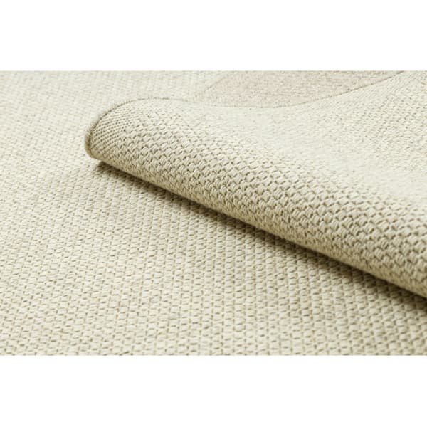 Villamatto VILLA 8986/69400 Yksivärinen SIZAL, litteä kudottu beige, 80x150 cm