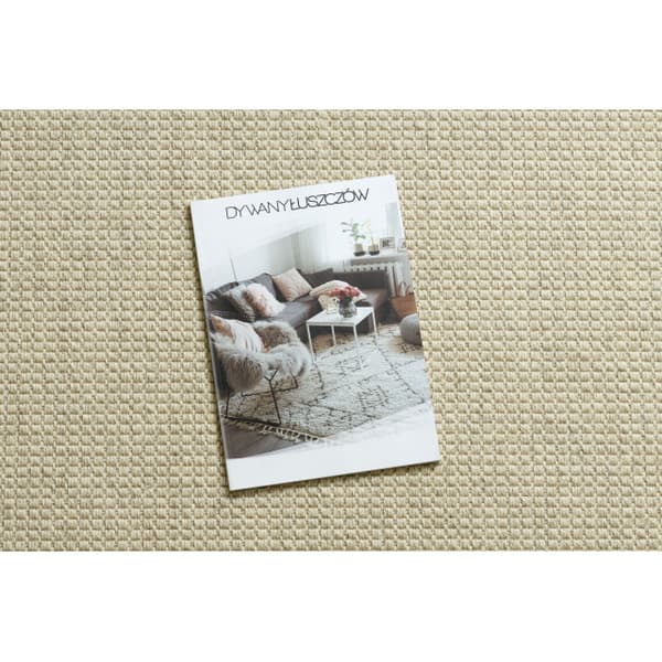 Villamatto VILLA 8986/69400 Yksivärinen SIZAL, litteä kudottu beige, 80x150 cm