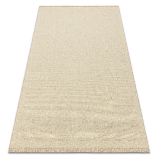 Ullmatta VILLA 8986/69400 One colour SIZAL, plattvävd beige, 240x340 cm