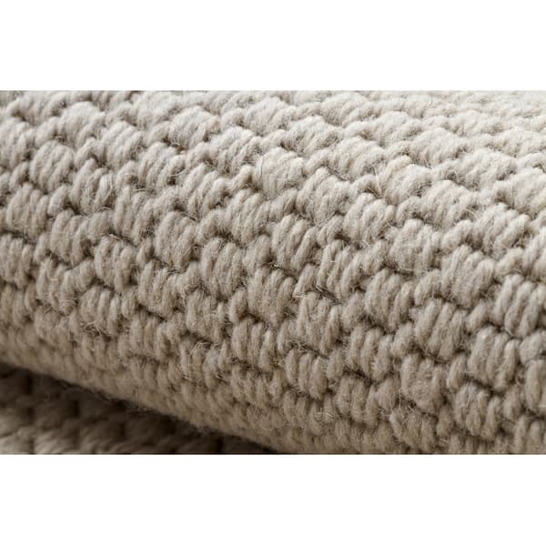 Uldtæppe VILLA 8986/68200 Enkelt farve SIZAL, fladvævet beige, 120x170 cm