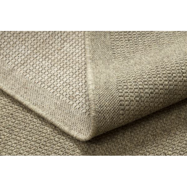 Villamatto VILLA 8986/69500 Yksivärinen SIZAL, litteä kudottu tumma beige, 120x170 cm