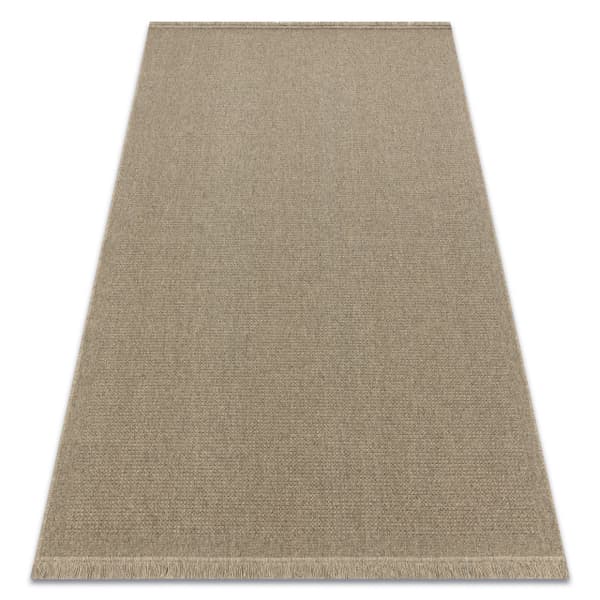 Villamatto VILLA 8986/69500 Yksivärinen SIZAL, litteä kudottu tumma beige, 240x340 cm