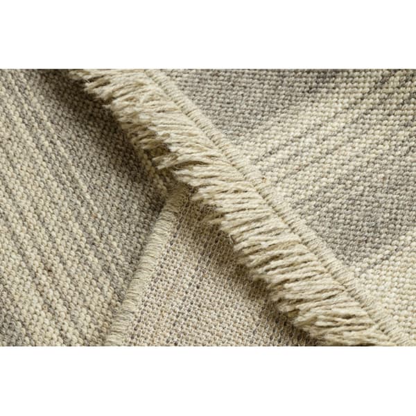 Uldtæppe VILLA 7796/72800 Striber SIZAL, fladvævet beige, 120x170 cm