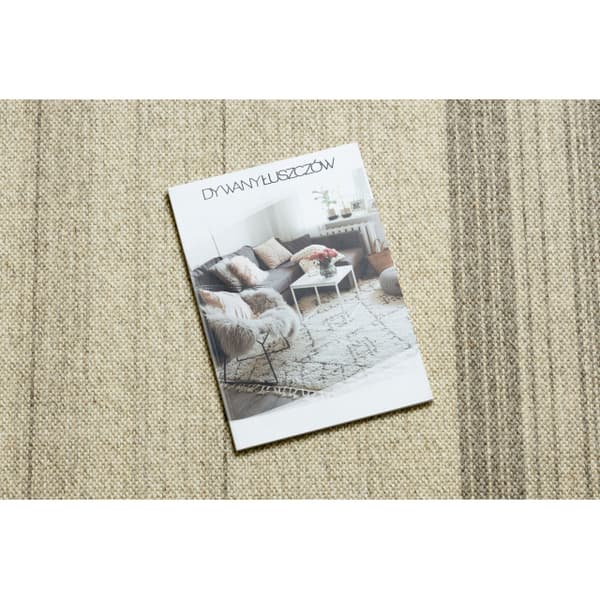 Uldtæppe VILLA 7796/72800 Striber SIZAL, fladvævet beige, 120x170 cm