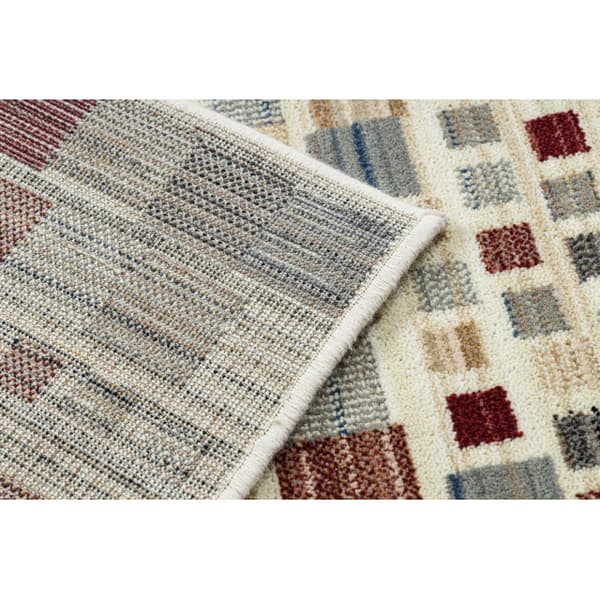 Villamatto KILIM 7950/52933 Geometrinen beige / harmaa / klaretti, 120x160 cm