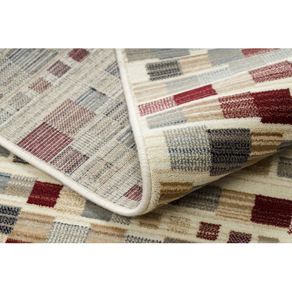 Villamatto KILIM 7950/52933 Geometrinen beige / harmaa / klaretti, 120x160 cm