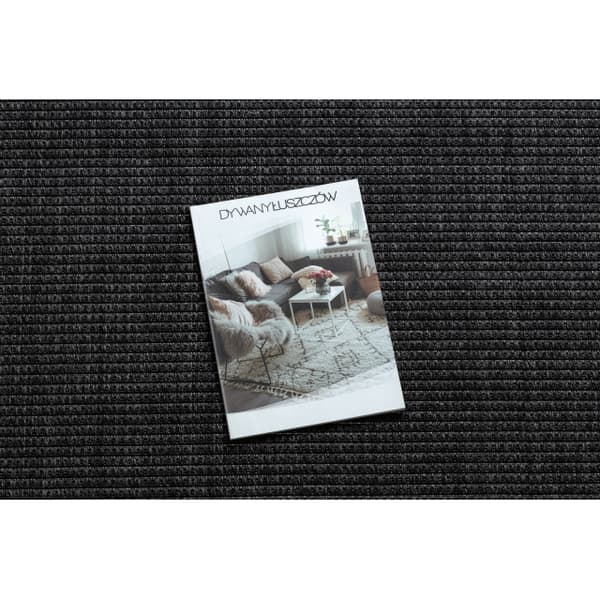 Sisaltæppe TIMO 5979 SISAL udendørs ramme sort, 200x290 cm