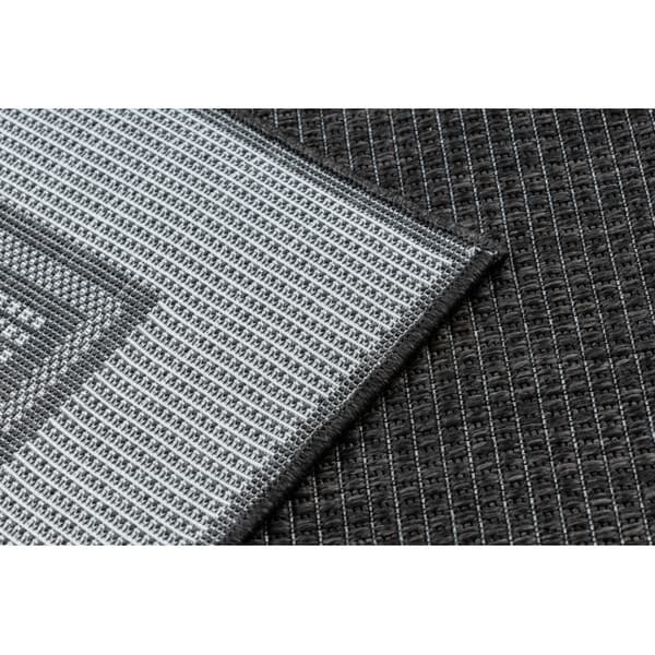 Sisaltæppe TIMO 5979 SISAL udendørs ramme sort, 240x330 cm