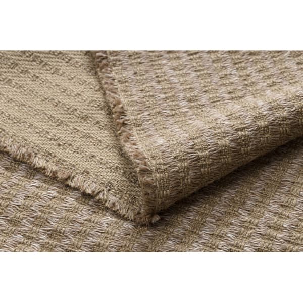 Tæppe JUTE 3650 beige Linjer - jute, fladvævet, frynser, 80x150 cm