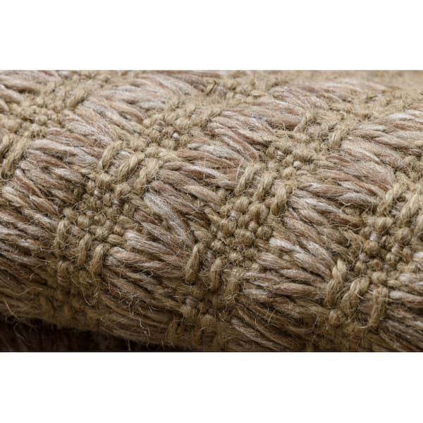 Tæppe JUTE 3650 beige Linjer - jute, fladvævet, frynser, 80x150 cm
