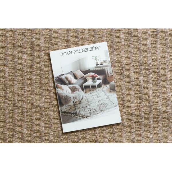 Tæppe JUTE 3650 beige Linjer - jute, fladvævet, frynser, 80x150 cm