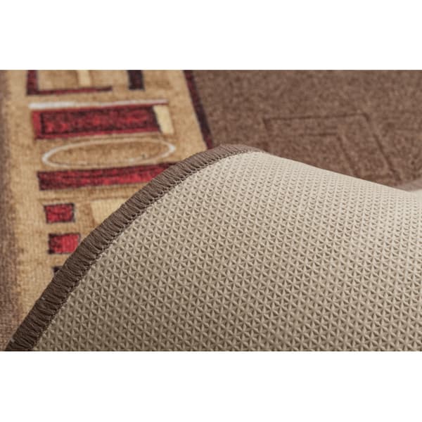 Löpare  anti-halk JENA brun 120cm, 120x430 cm