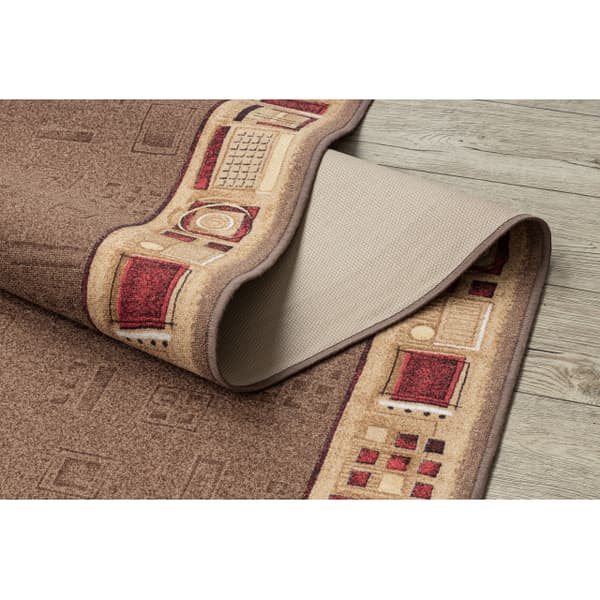 Löpare  anti-halk JENA brun 120cm, 120x430 cm
