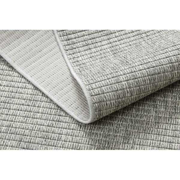 Matta ORIGI 3583 grå - plattvävt SISAL-snöre, 136x190 cm