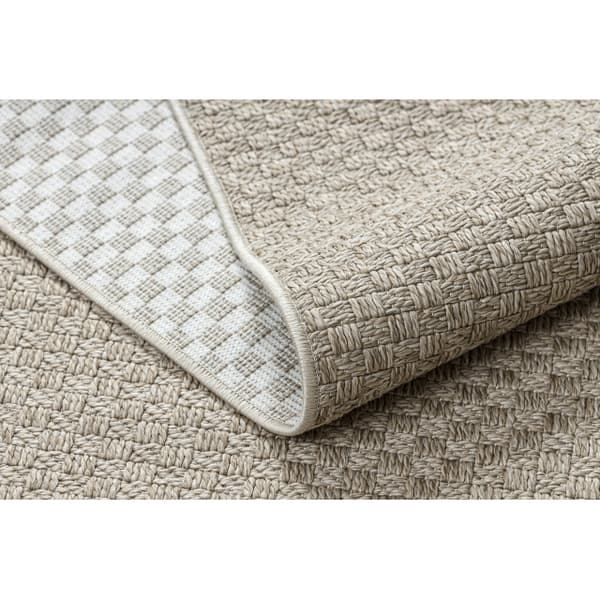 Matta ORIGI 3661 beige - plattvävt SISAL-snöre, 194x290 cm