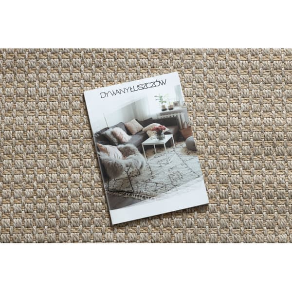 Matta ORIGI 3561 beige - plattvävt SISAL-snöre, 175x270 cm