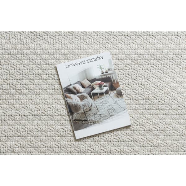 Matta ORIGI 3661 grädde - plattvävt SISAL-snöre, 155x220 cm