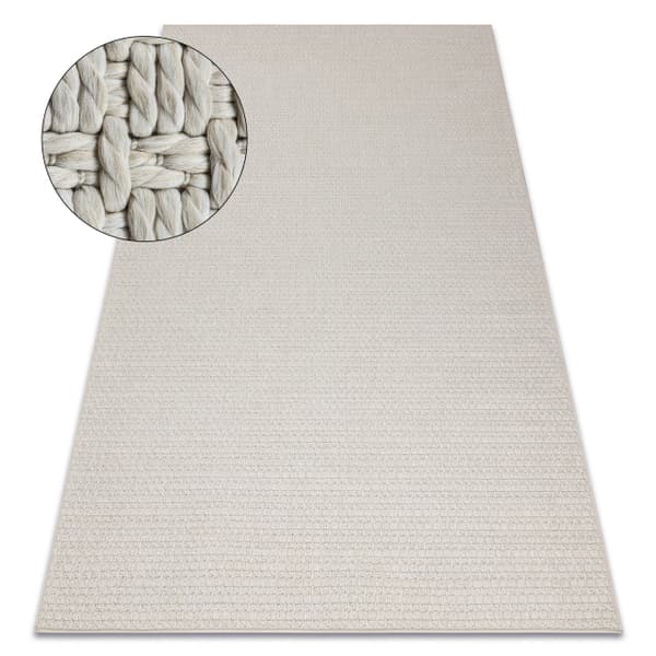 Matto ORIGI 3561 kerma - litteä SISAL - beige, 78x150 cm