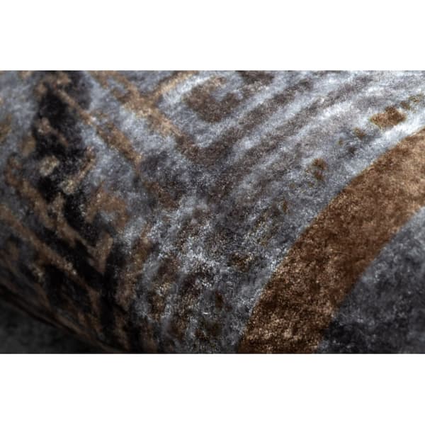 MIRO 51278.812 matto Marmori, kreikkalainen liukumaton - harmaa / kultaa, 200x290 cm