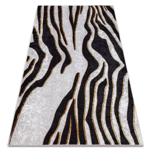 MIRO 52002.807 tvättmatta Zebra metrisk halkskydd - kräm / svart, 120x170 cm