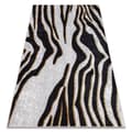 Miniatyrbillede 1 af 5: MIRO 52002.807 tæppe skal vaskes Zebra skridsikker - creme / sort, 160x220 cm
