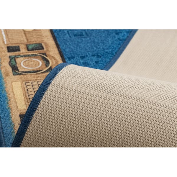 Löpare anti-halk JENA blå 120cm, 120x420 cm