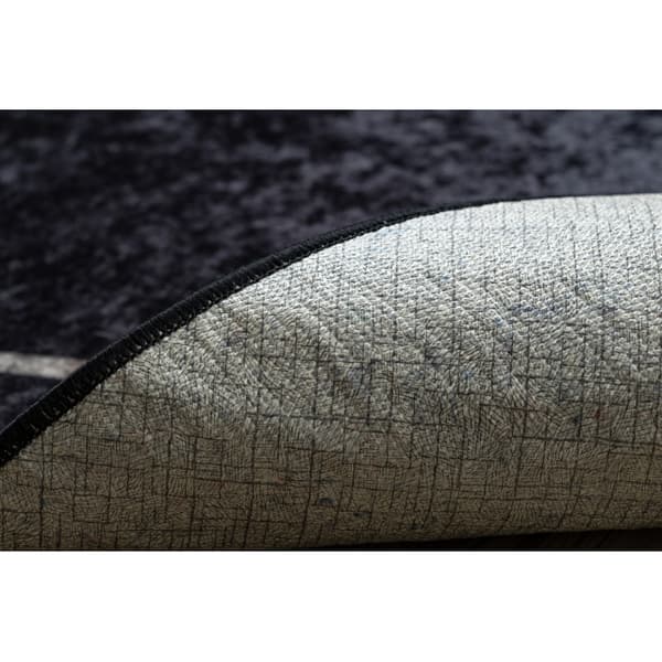 MIRO 51233.811 tvättmatta geometrisk halkskydd - svart, 200x290 cm
