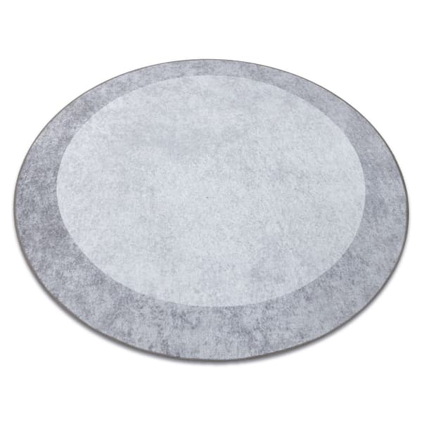 MIRO 51648.802 pyöreä matto Marmori liukumaton - vaaleanharmaa , cirkel 100 cm