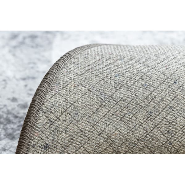 MIRO 51648.802 pyöreä matto Marmori liukumaton - vaaleanharmaa , cirkel 200 cm