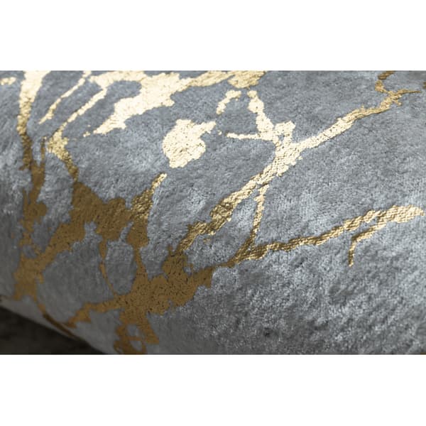 MIRO 11111.2108 tvättmatta Marble, glamour metrisk halkskydd - kräm / guld, 120x170 cm