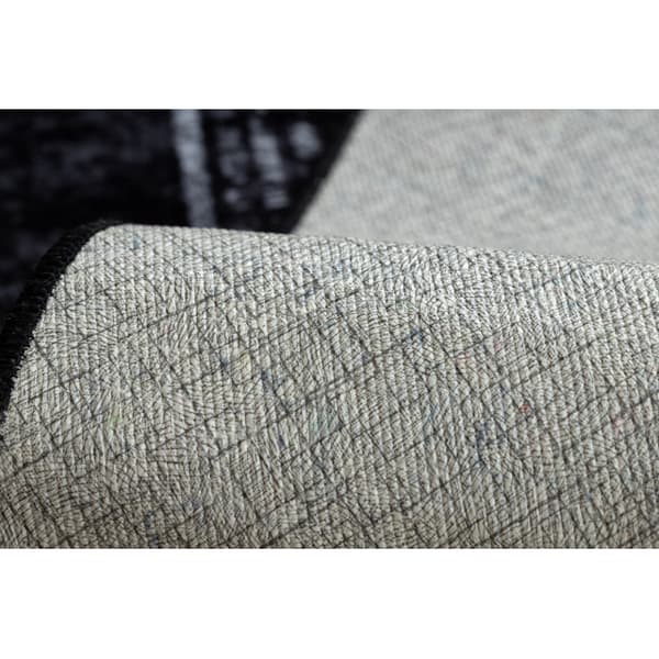MIRO 51223.807 tvättmatta Marble, greek metrisk halkskydd - svart / vit, 120x170 cm