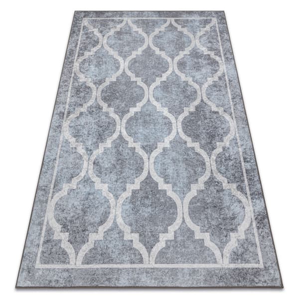 MIRO 51639.805 matto Trellis säleikkö liukumaton - harmaa, 160x220 cm