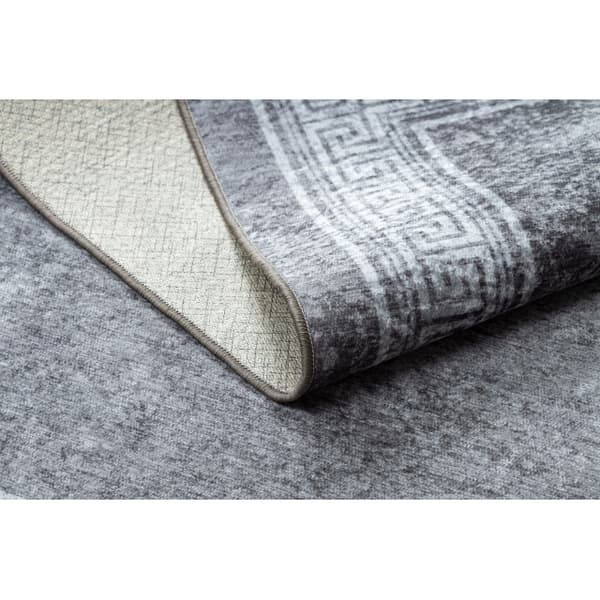 MIRO 51317.807 matto Kehys, kreikkalainen liukumaton - harmaa, 120x170 cm