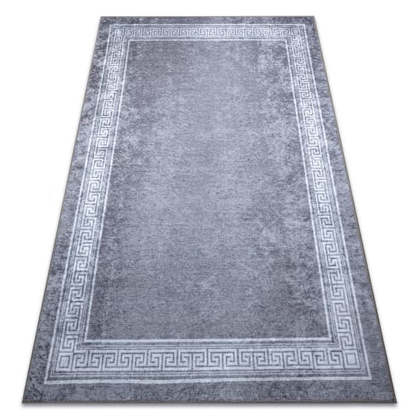MIRO 51317.807 matto Kehys, kreikkalainen liukumaton - harmaa, 160x220 cm