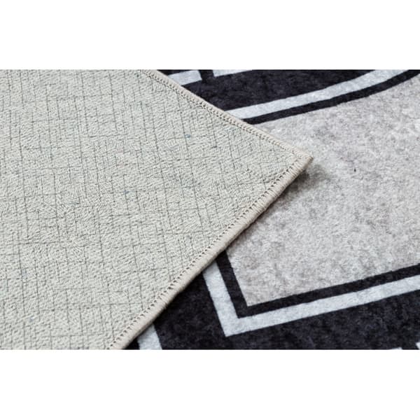 JUNIOR 52242.801 tvättmatta Stad, gator för barn halkskydd - beige / svart, 120x170 cm