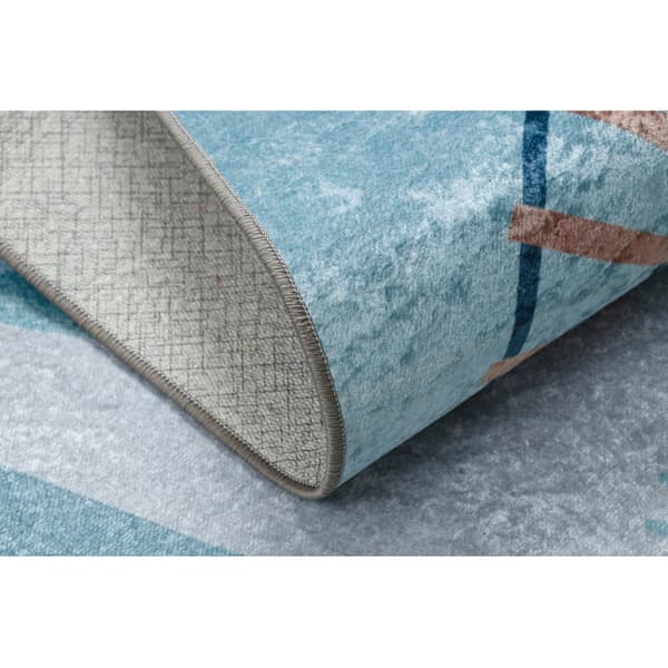 JUNIOR 52243.801 matto Junaradat lapsille liukumaton - sininen, 160x220 cm