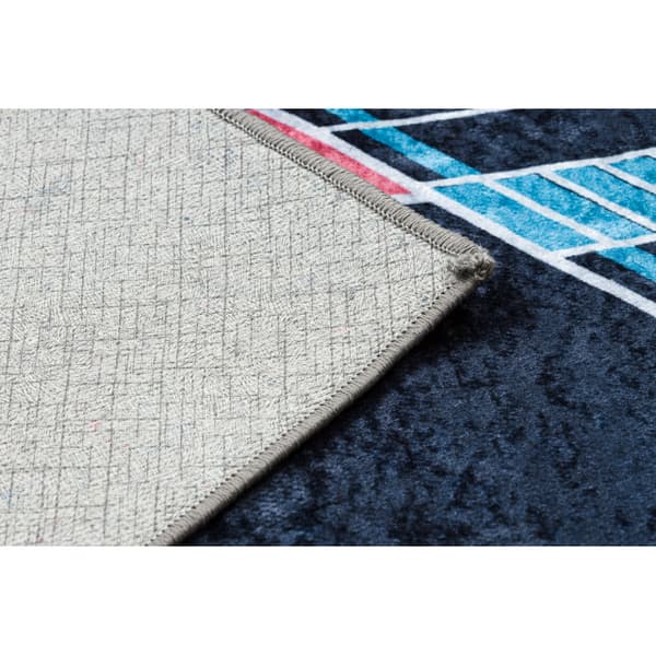 JUNIOR 52069.801 matto Avaruusraketti lapsille liukumaton - musta, 160x220 cm