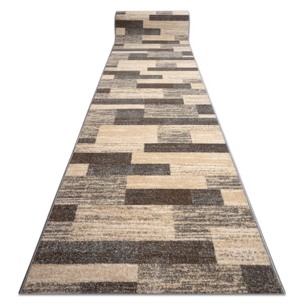 Löpare KARMEL Deski brädor grå karamell 70cm, 70x130 cm