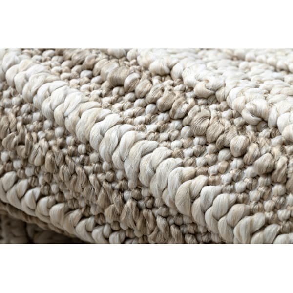 Matta JERSEY 19233 beige - Linjer, strukturell, loop BOHO, 240x330 cm