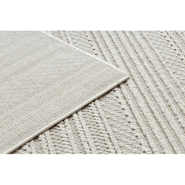 Matto JERSEY 19233 creme - Linjat, rakenne, silmukka BOHO, 120x170 cm