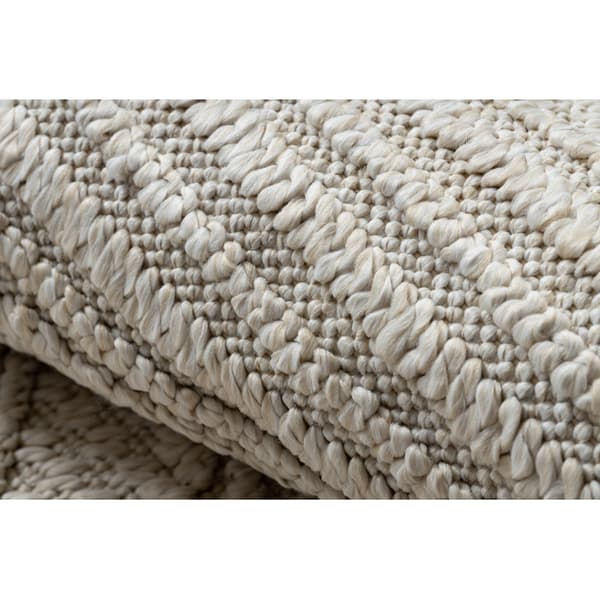 Matto JERSEY 19233 creme - Linjat, rakenne, silmukka BOHO, 120x170 cm