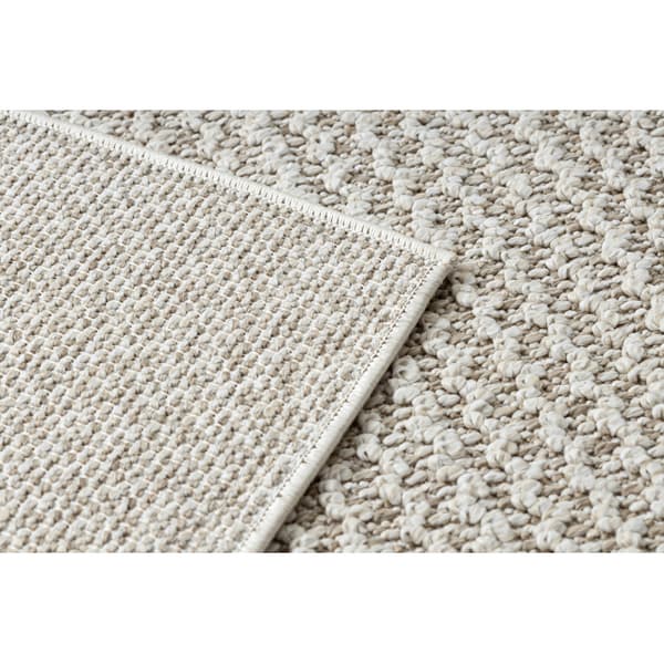 Tæppe JERSEY 19236 beige - strukturell, loop BOHO, 120x170 cm