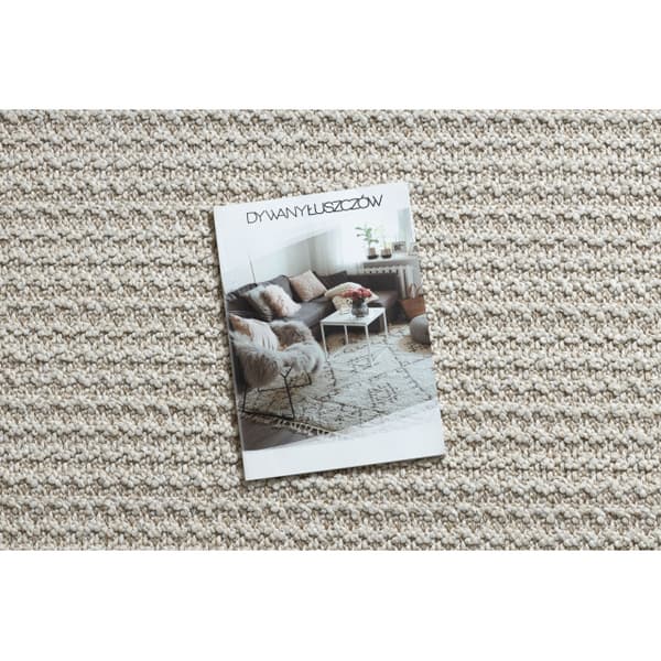 Tæppe JERSEY 19236 beige - strukturell, loop BOHO, 120x170 cm