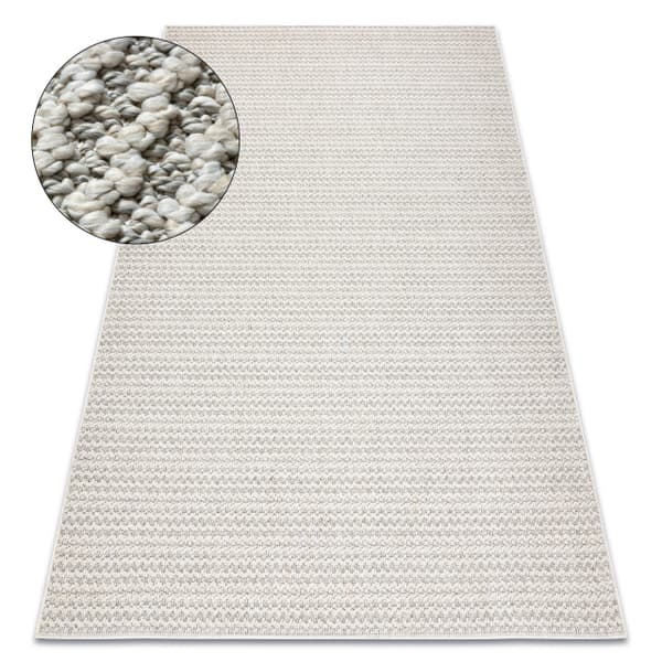 Matta JERSEY 19236 grå - strukturell, loop BOHO, 120x170 cm