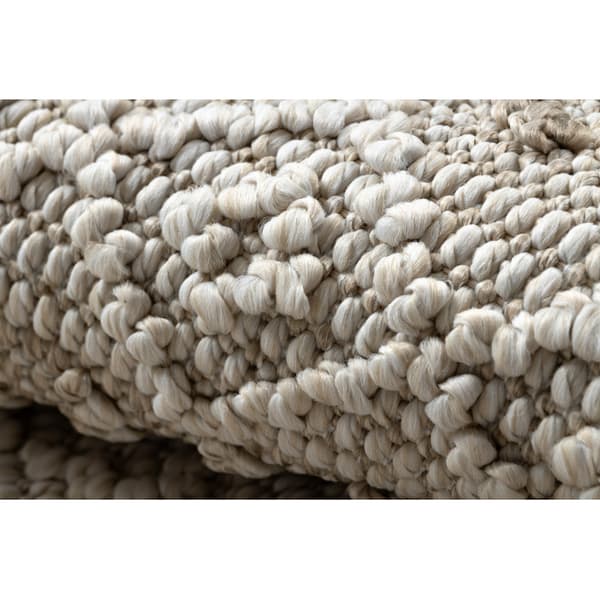 Matta JERSEY 19243 beige - Fiskbens, strukturell, loop BOHO, 240x330 cm