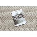 Miniatyrbild 2 av 5: Matta JERSEY 19243 beige - Fiskbens, strukturell, loop BOHO, 240x330 cm