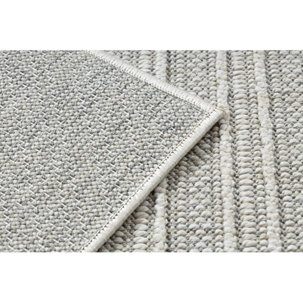Matta JERSEY 19261 grå - Ram, strukturell, loop BOHO, 80x150 cm