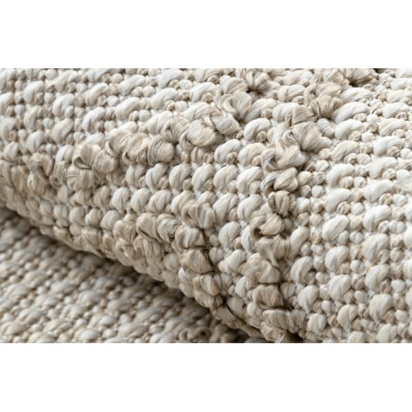 Matta JERSEY 19241 beige - Romber, geometrisk strukturell, loop BOHO, 140x190 cm